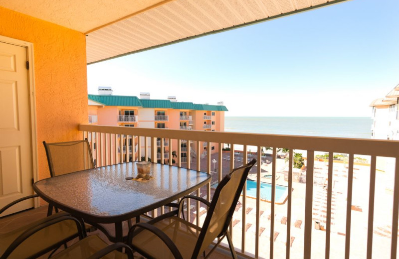 Rental balcony at Plumlee Gulf Beach Realty.