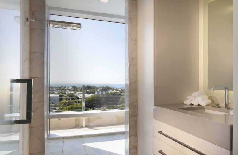 Guest bathroom at La Concha Hotel & Spa.