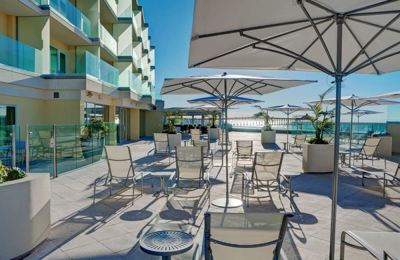 Patio at Pier South Resort.