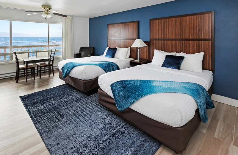 Guest room at Surfrider Resort.