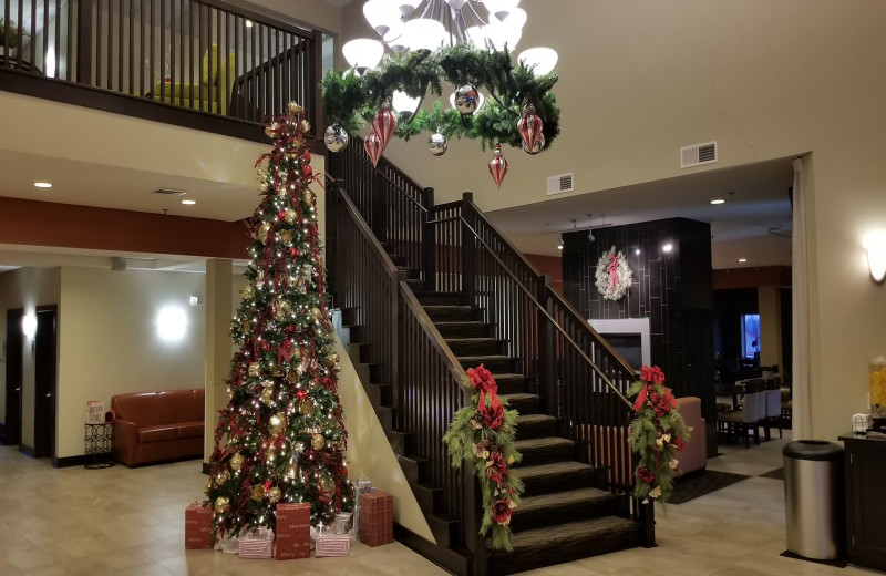 Holiday decor at Berlin Grande Hotel.