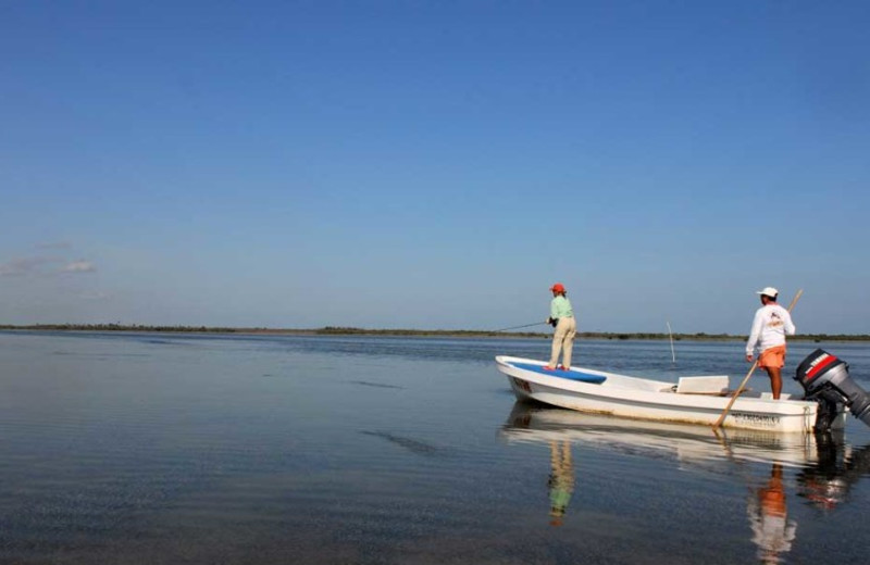 Fishing at Isla Holbox Fly Fishing Lodge.