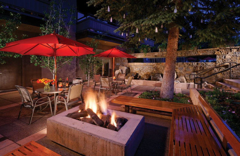Patio at Aspen Square Condominium Hotel.