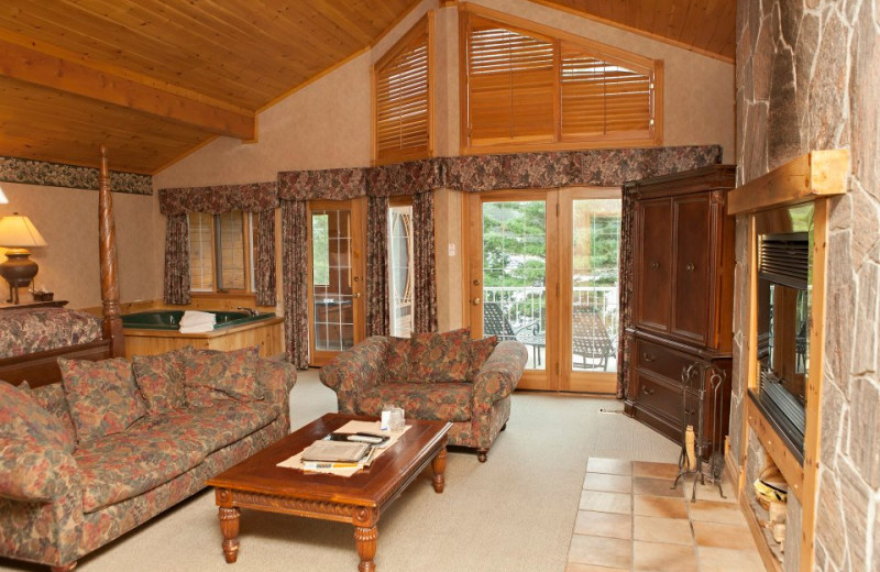 Cottage interior at The Couple Resort.