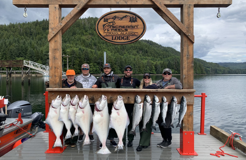 Fishing at Screamin' Reels Lodge.