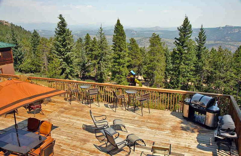 Deck view at Eldora Lodge.