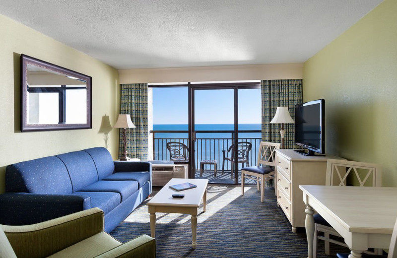 Guest living room at Caribbean Resort & Villas.