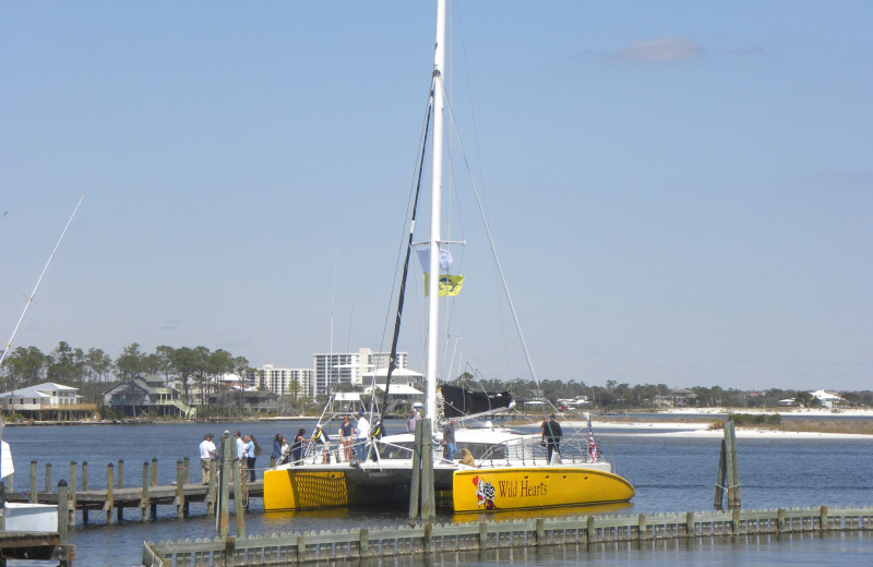 Cruise boat at Perdido Beach Resort.