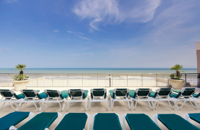 Rental beach chairs at Condo World.