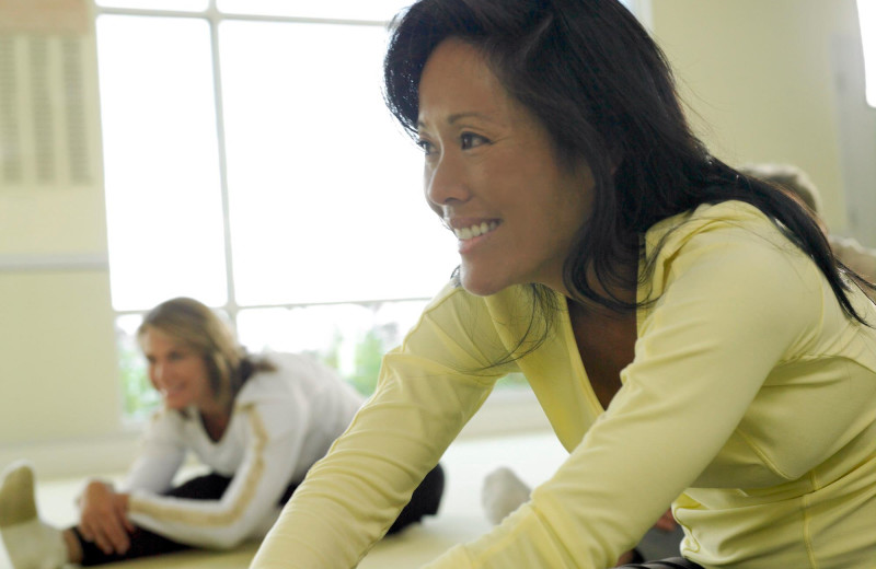 Yoga class at Canyon Ranch in Lenox.