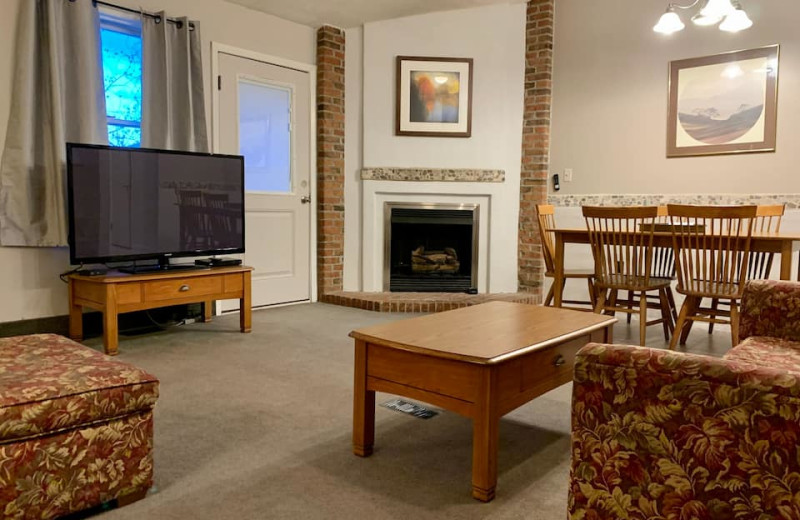 Guest room at Endless Mountain Resort.