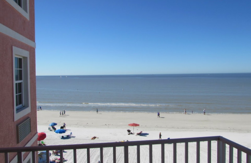 Balcony view at Edison Beach House.