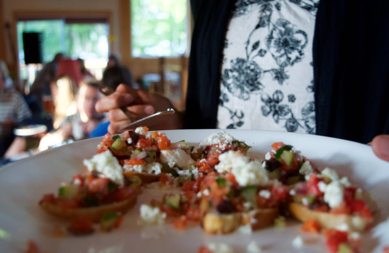 Dining at Cabot Shores Wilderness Resort.