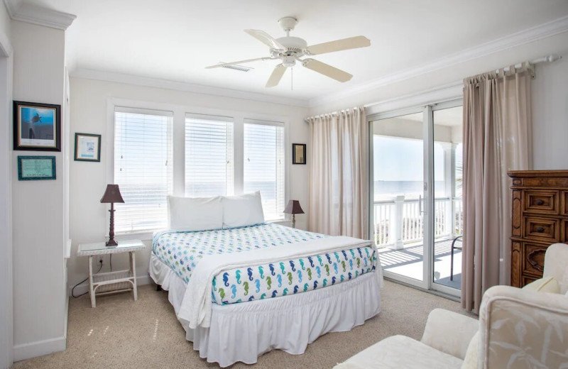 Rental bedroom at East Islands Rentals.