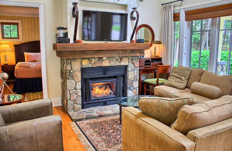 Guest living room at Poets Cove Resort & Spa.