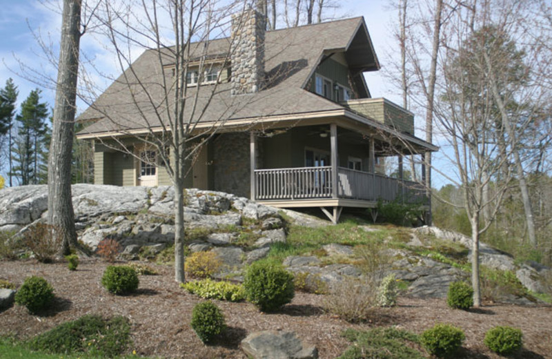 Cottage exterior at Sheepscot Harbour Village & Resort.