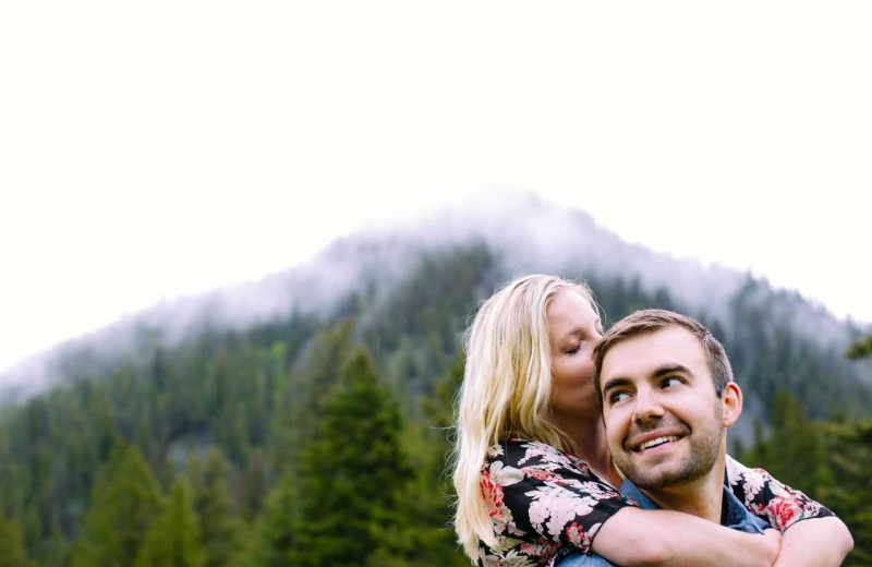 Couple at Rainbow Ranch Lodge.