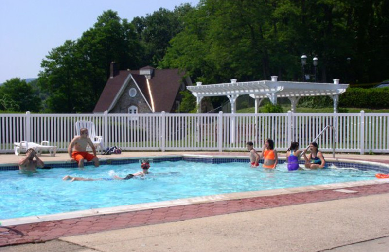 Swimming at Inn on the Hudson.