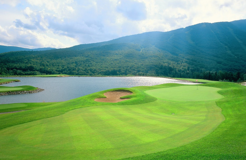 Golf course near Stowe Mountain Lodge.