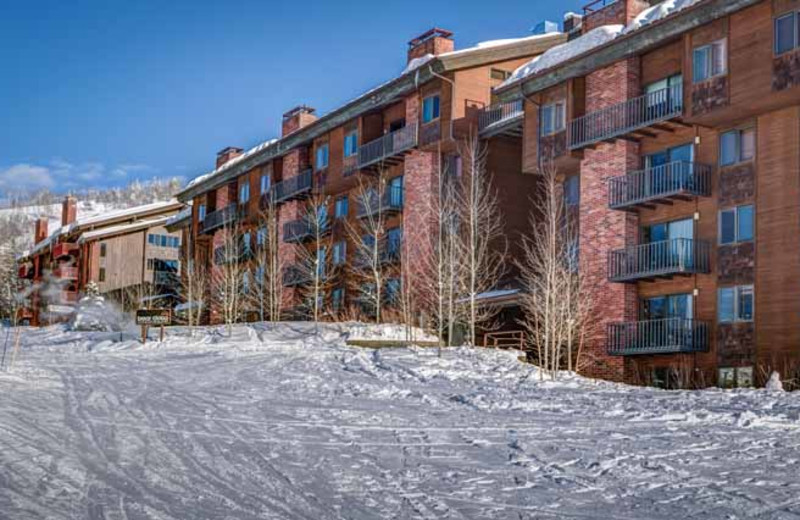 Exterior view of Bear Claw Condominiums.