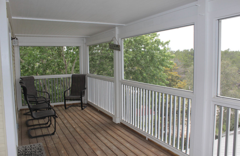 Rental deck at Seagrove On The Beach Property Rentals.