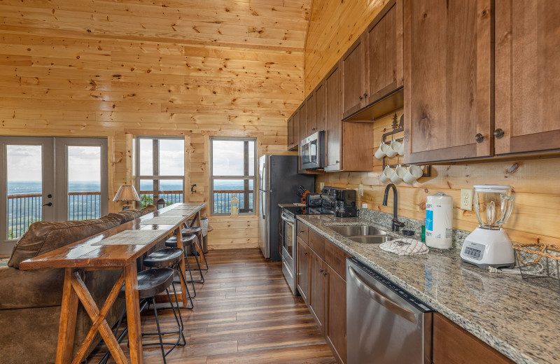 Kitchen at American Patriot Getaways - 4 States View.