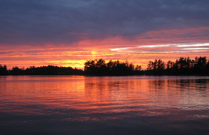 Sunset at Pine Vista Resort.