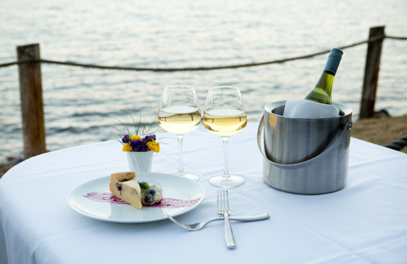 Dining at Bluefin Bay on Lake Superior.
