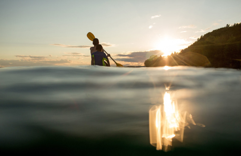 Kayaking at Chimney Corners Resort.