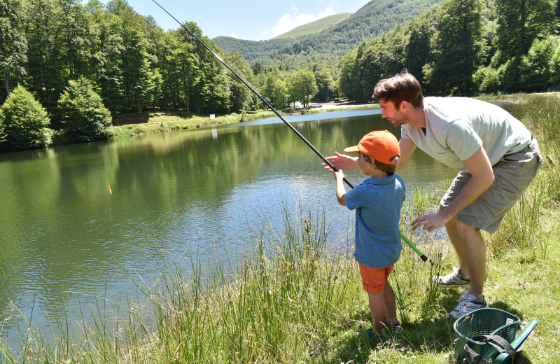 Fishing at The Golden Eagle Lodge.