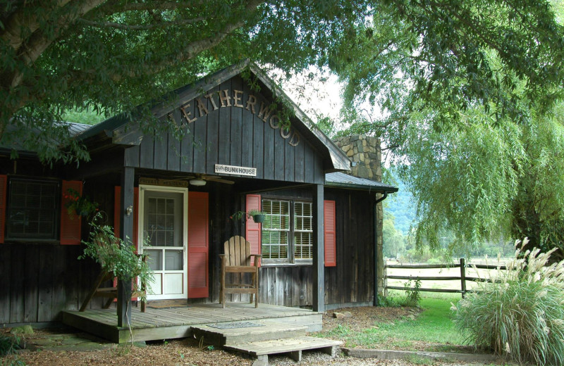 Cabin exterior at Leatherwood Mountains Resort.