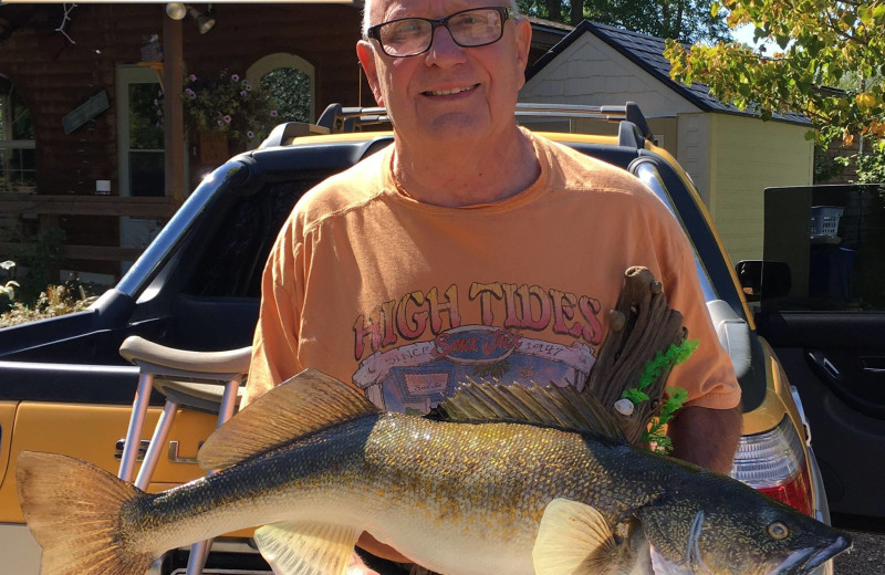 Fishing at Harris Hill Resort.