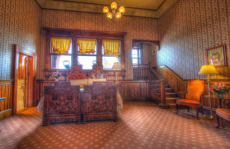 Guest room at Belhurst Castle and White Springs Manor.
