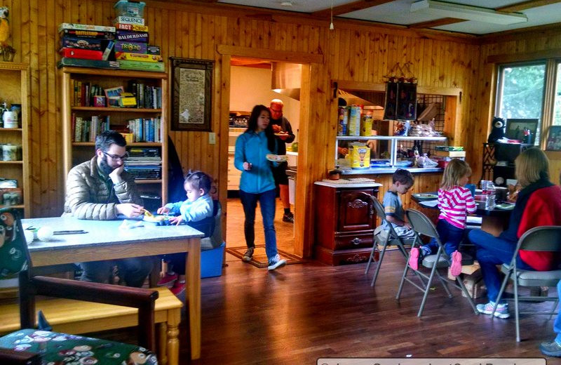 Family room at Lost Creek Guest Ranch.