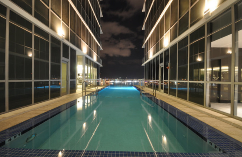 Outdoor pool at Casa Moderna Miami.