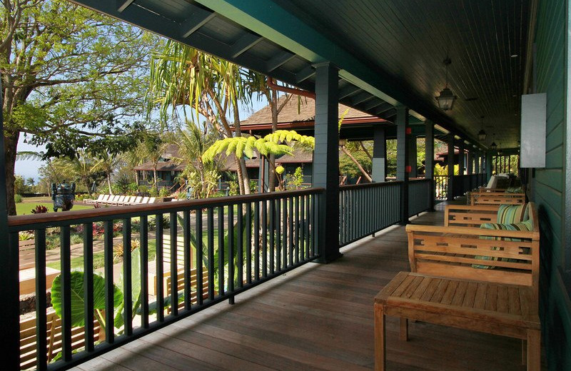 The porch at Lumeria Maui.