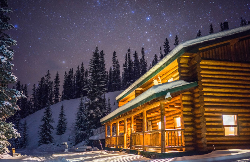 Cabin exterior at Banff Trail Riders.