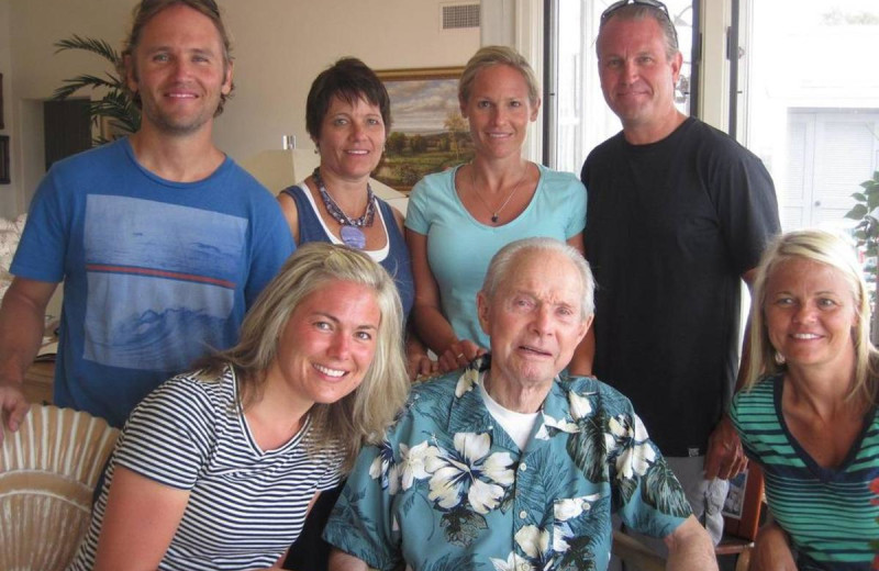 Family at Chateau Aprés Lodge.