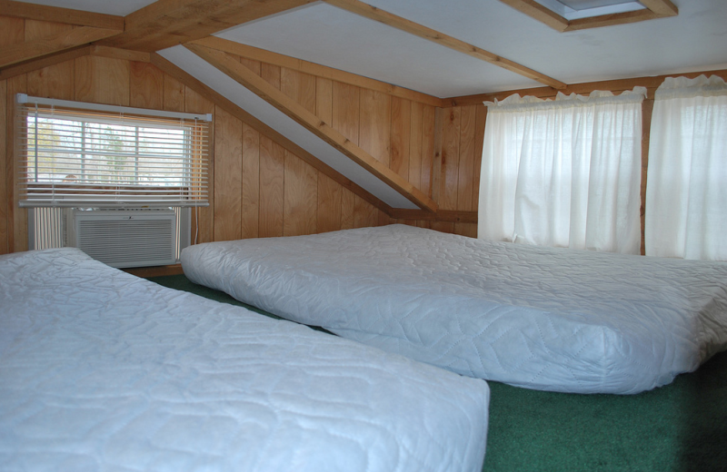 Cabin loft at Gulf Pines RV Park.