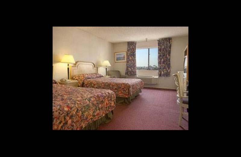 Guest room at Ramada Wilshire Center.