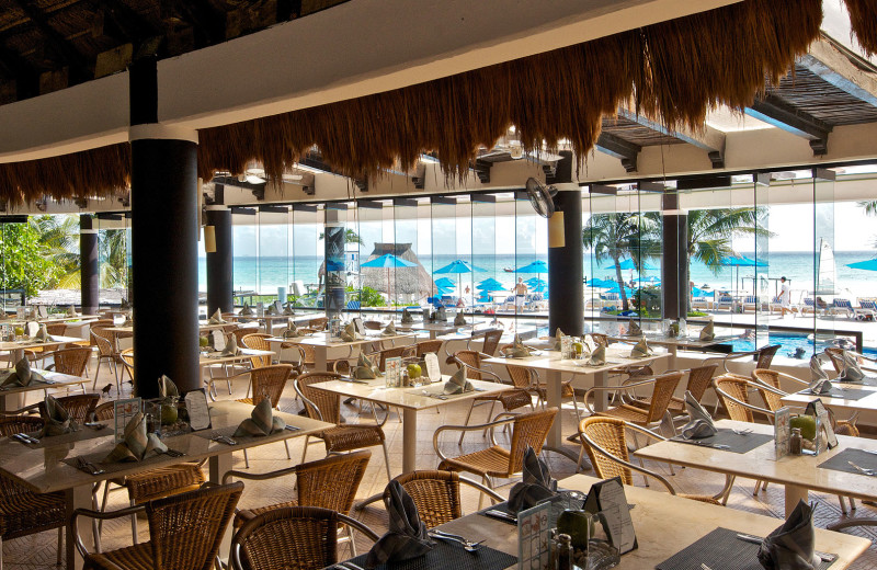 Dining at The Reef Playacar-All Inclusive.