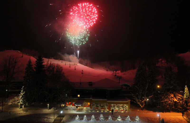 Fireworks at Crystal Mountain Resort.