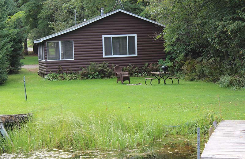 Cottage exterior at Popp's Resort.