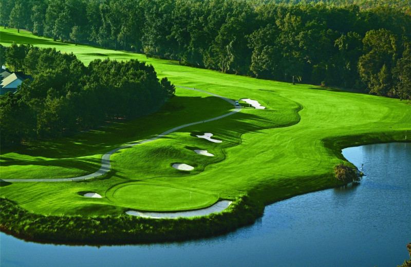 Golf course near The Strand Resort Myrtle Beach.