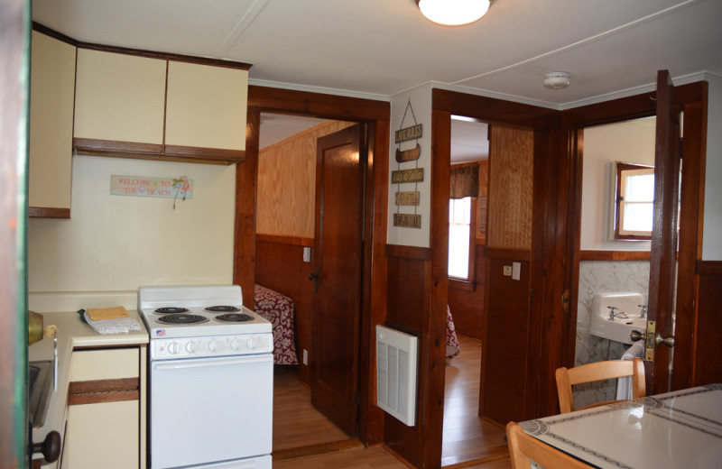 Cottage kitchen at Channel Waterfront Cottages.