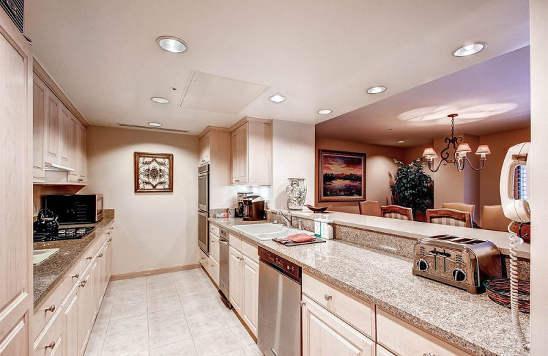 Guest kitchen at The Galatyn Lodge.