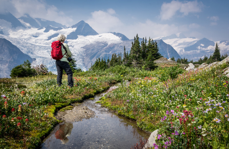 Hiking at CMH Cariboos Lodge.