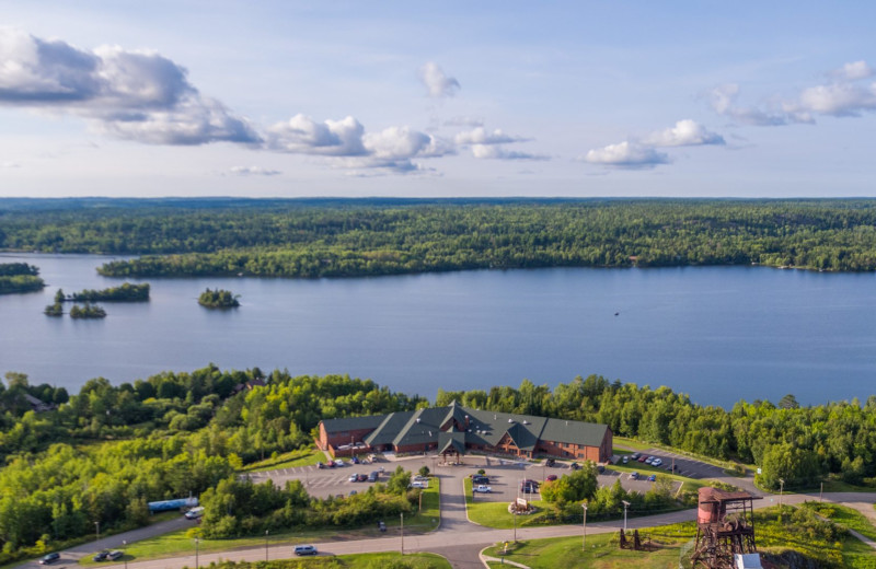 Aerial view of Grand Ely Lodge.