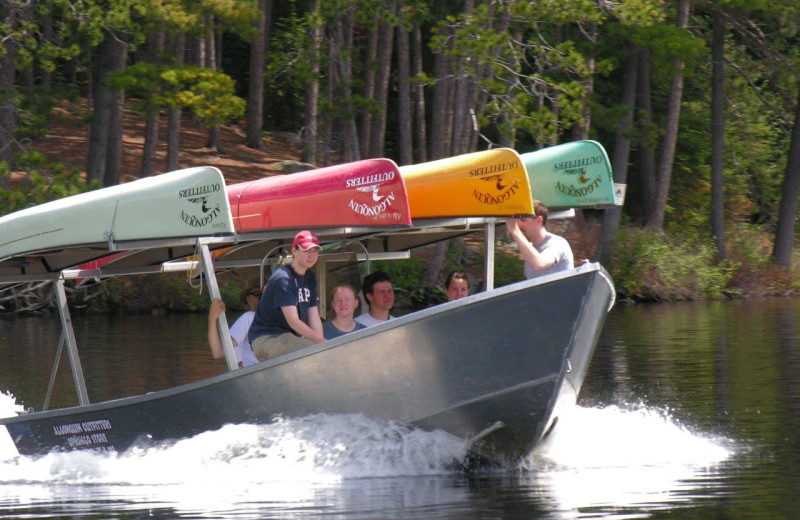 Canoeing at Wolf Den Hostel and Nature Retreat.