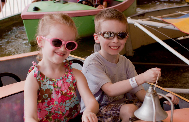 Kiddie rides at Indiana Beach Amusement Resort.